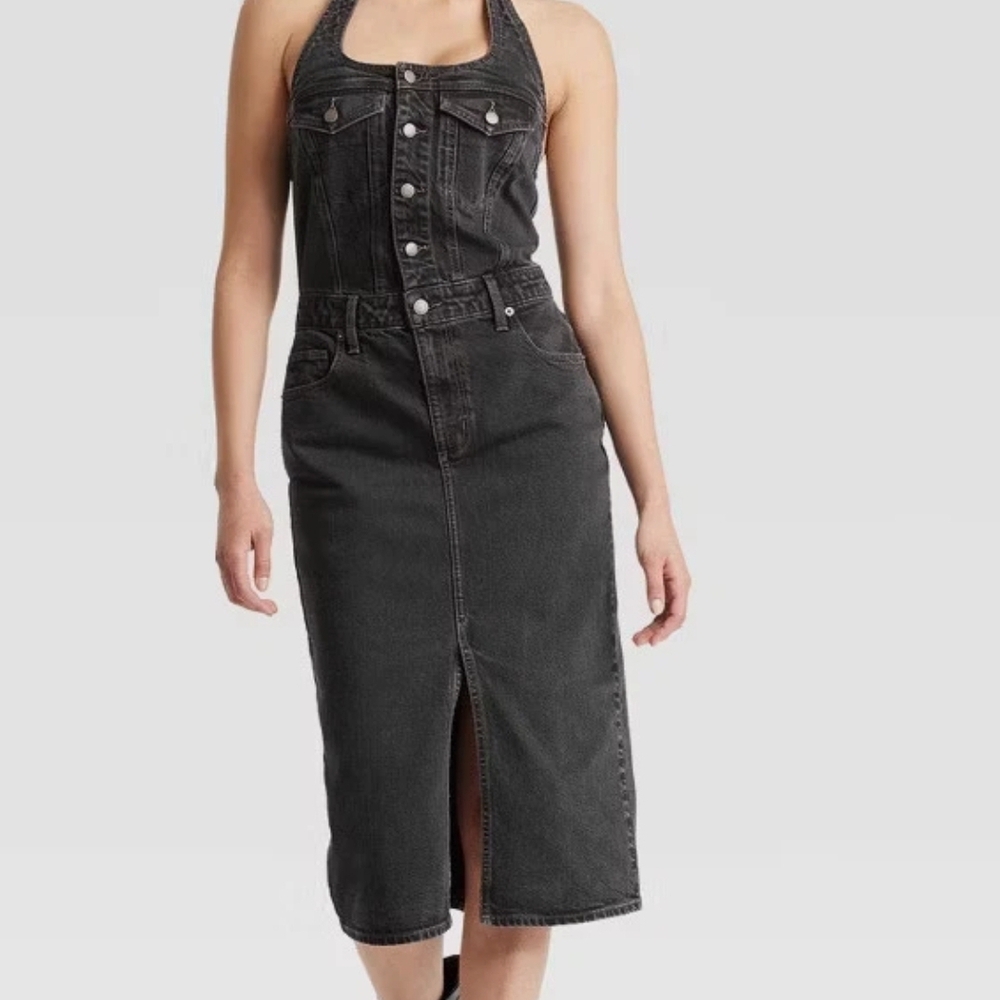 Universal Thread Black Denim Jacket NWT - image 3